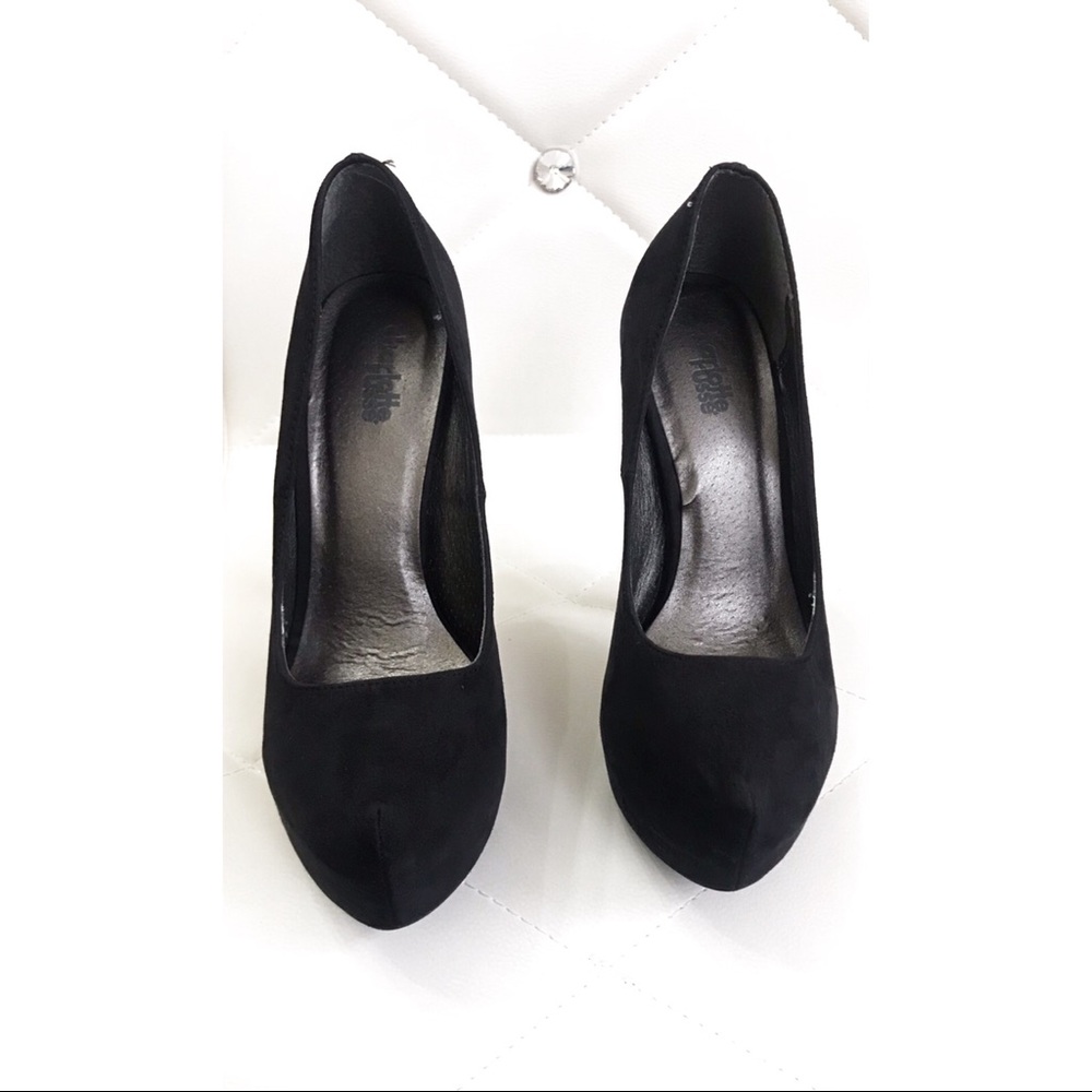 BUNDLE!! BEIGE&BLACK PLATFORM PUMPS - Picture 5 of 7